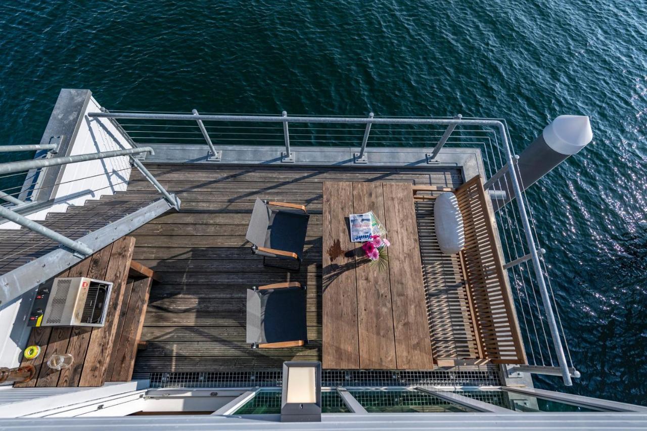 オルペニッツ Schwimmendes Haus 10 Grad Ostヴィラ エクステリア 写真